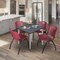 Regency Kahlo Square Table & Chair Sets, 42 W, 42 L, 29 H, Wood, Metal, Plastic Top, Grey TPL4242GYCM47BY - alternate 1